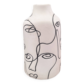 “One line” face vase