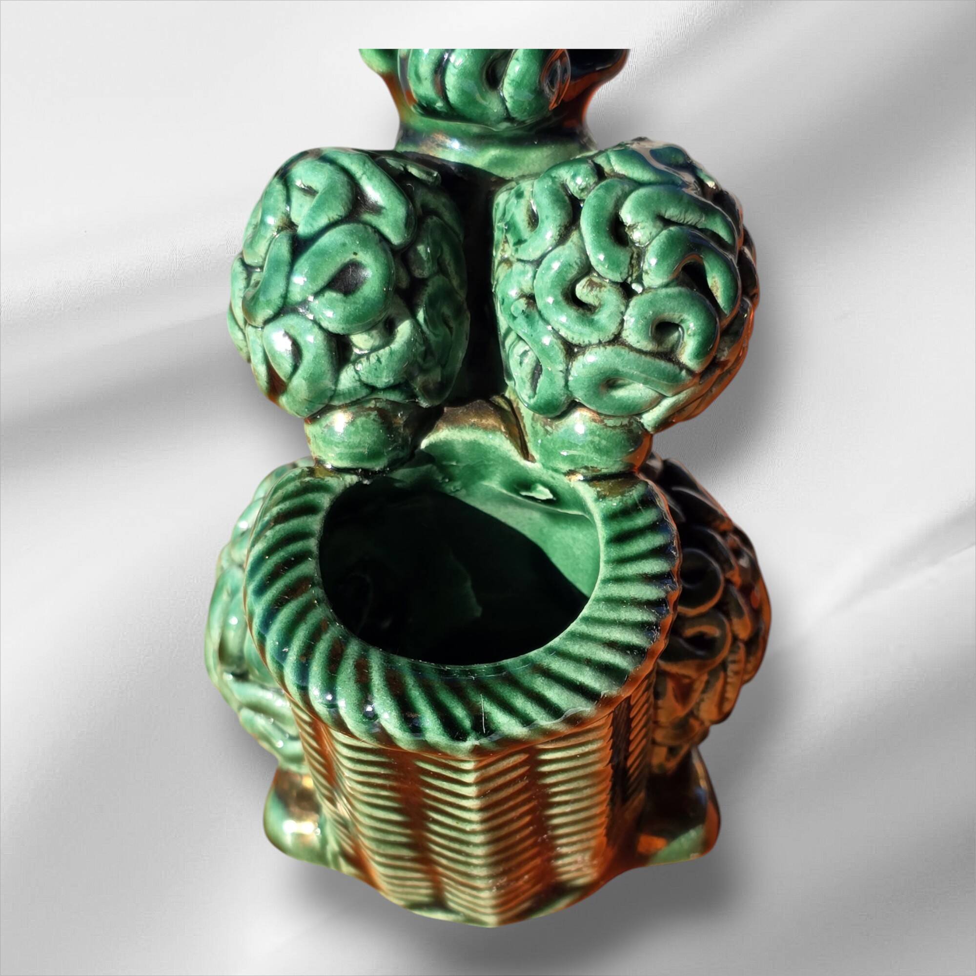 Spaghetti Noodles Ceramic Poodle Color Green Italy