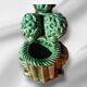 Spaghetti Noodles Ceramic Poodle Color Green Italy