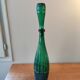 Large vintage Empoli carafe from Italy in green glass.