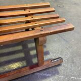 Large old sleigh sledge alsace decoration noel davos 1950