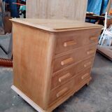 Commode vintage chêne clair