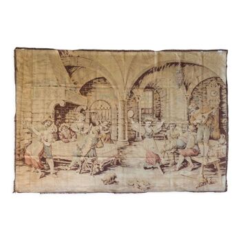 Tapestry of the twentieth Inn scene décor
