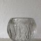 Antique molded glass ball vase