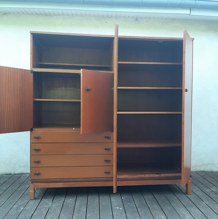 Marcel Gascoin teak cabinet