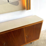 Sideboard and Matching Decorative Art Piece from the Ocean Liner "SS Rotterdam" 1950’s