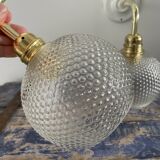 Pair of wall sconces glass globes