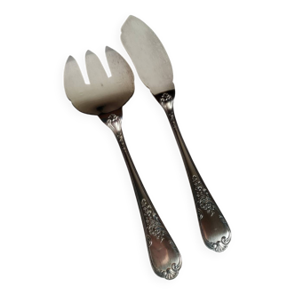 A Silver-Plated Fish Serving Set by Guildar