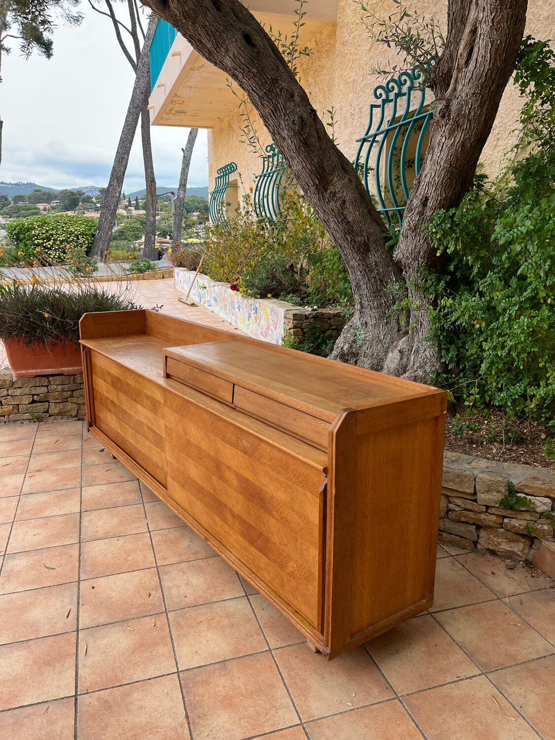 Guillerme and Chambron oak sideboard, 1950