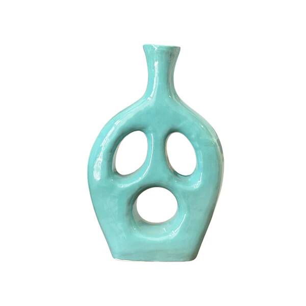 Turquoise Tamunt handcrafted vase