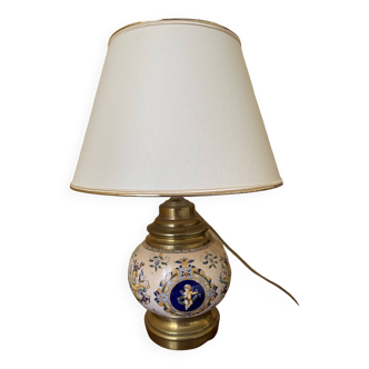 Gien earthenware lamp