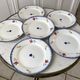 Set of 6 dessert plates Digoin Sarreguemines, years 30-40