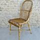 Chaise en rotin des années 60-70