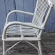 Fauteuil en rotin enfant blanc