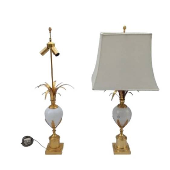 Pair of Hollywood Regency DLG Maison Charles lamps