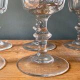 Set of 6 Luminarc France foot glasses