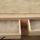 Parisian art deco sideboard 2 doors 2 drawers beech raw wood