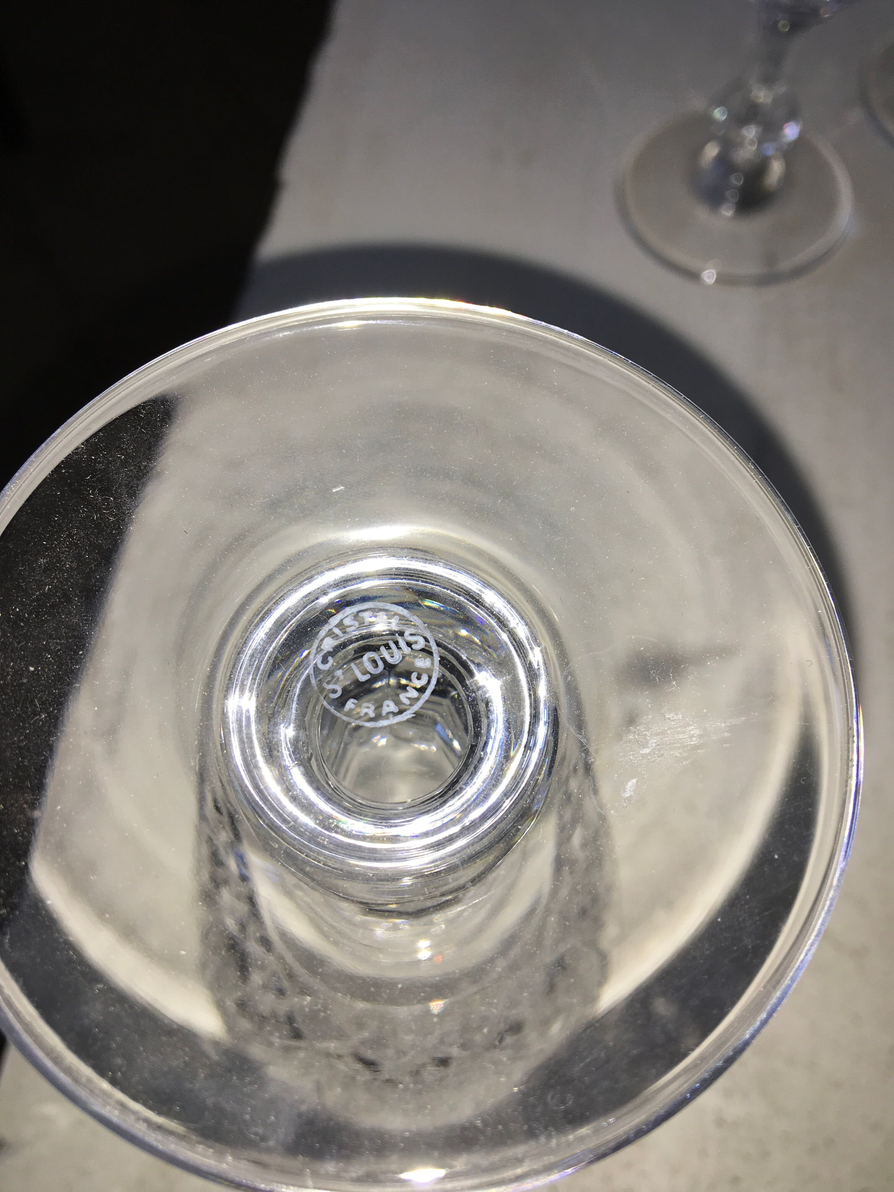 Saint Louis crystal glasses service