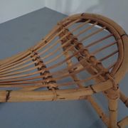 Large Bamboo Rocking Horse by Dirk van Sliedregt for Rohé Noordwolde, 1950s