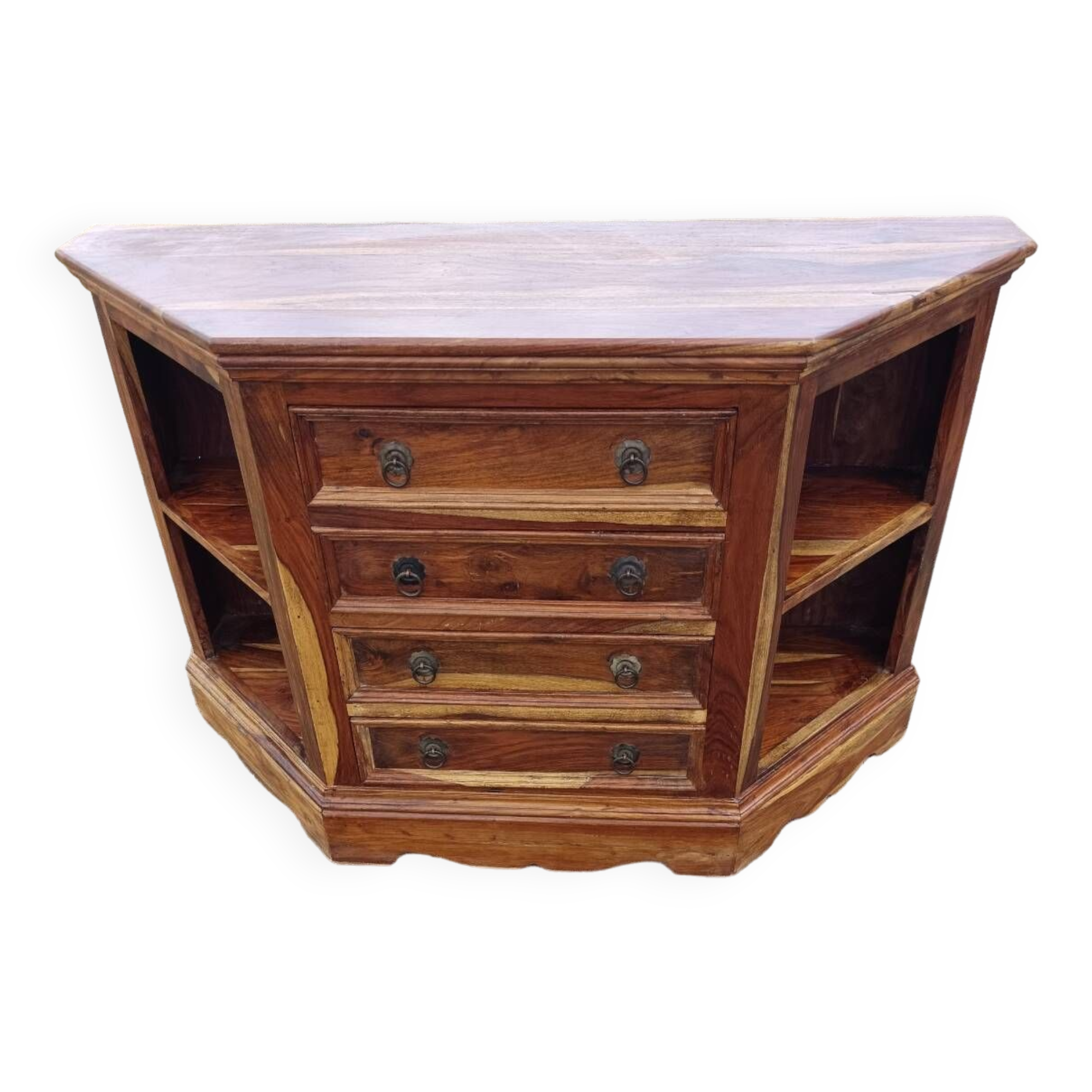 Exotic wood chest of drawers