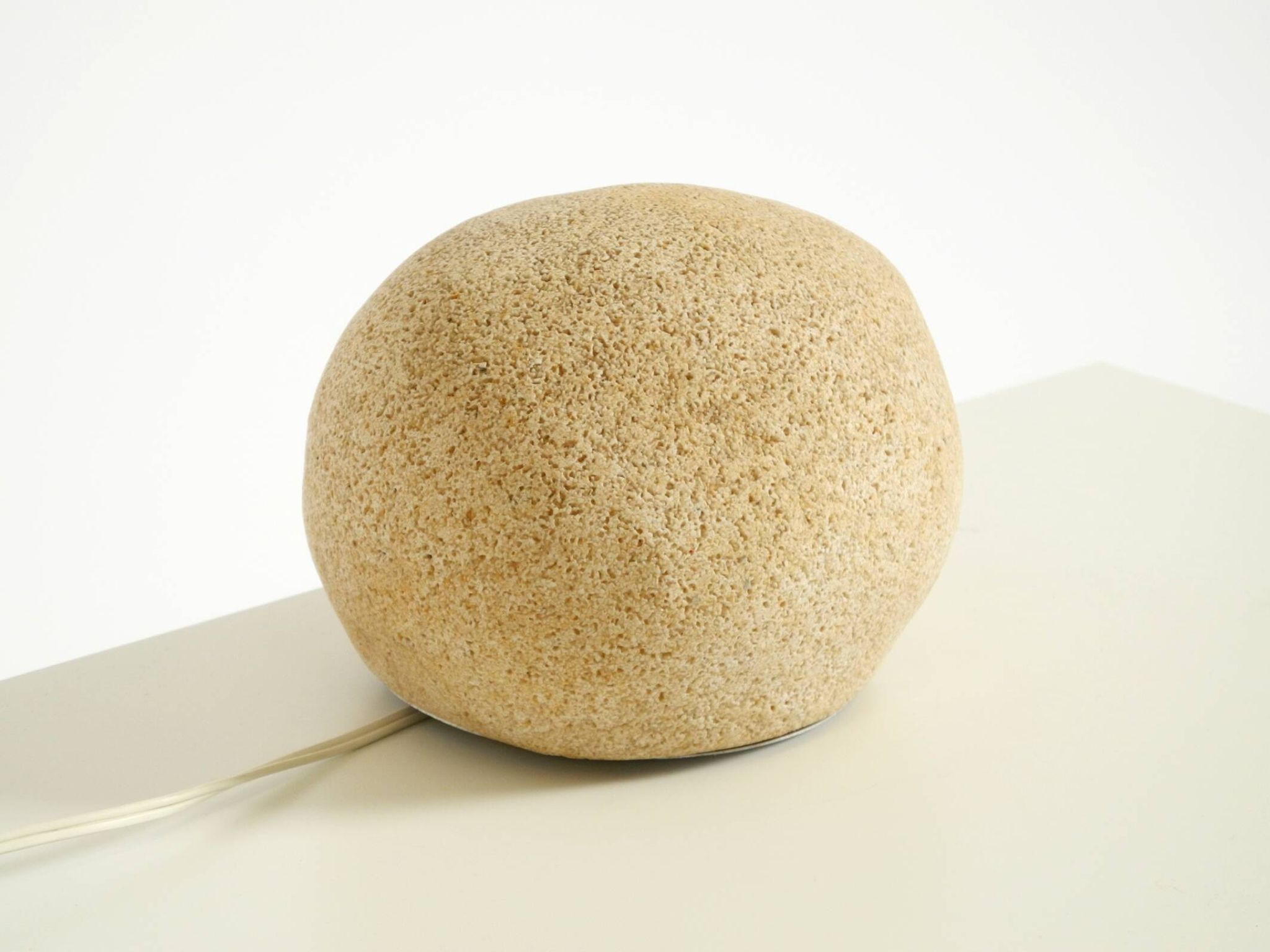 Original 1970s moon rock table lamp by André Cazenave for Tecta