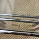 Vintage glass and chrome metal nesting tables