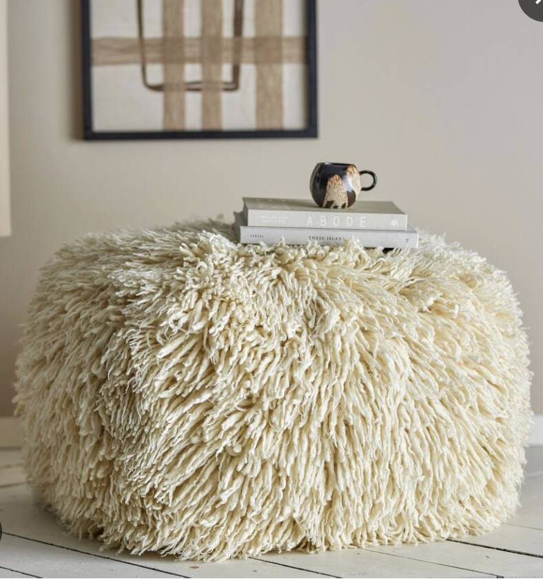 Bloomingville wool pouf