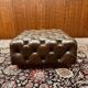 Large red Chesterfield ottoman hocker pouffes