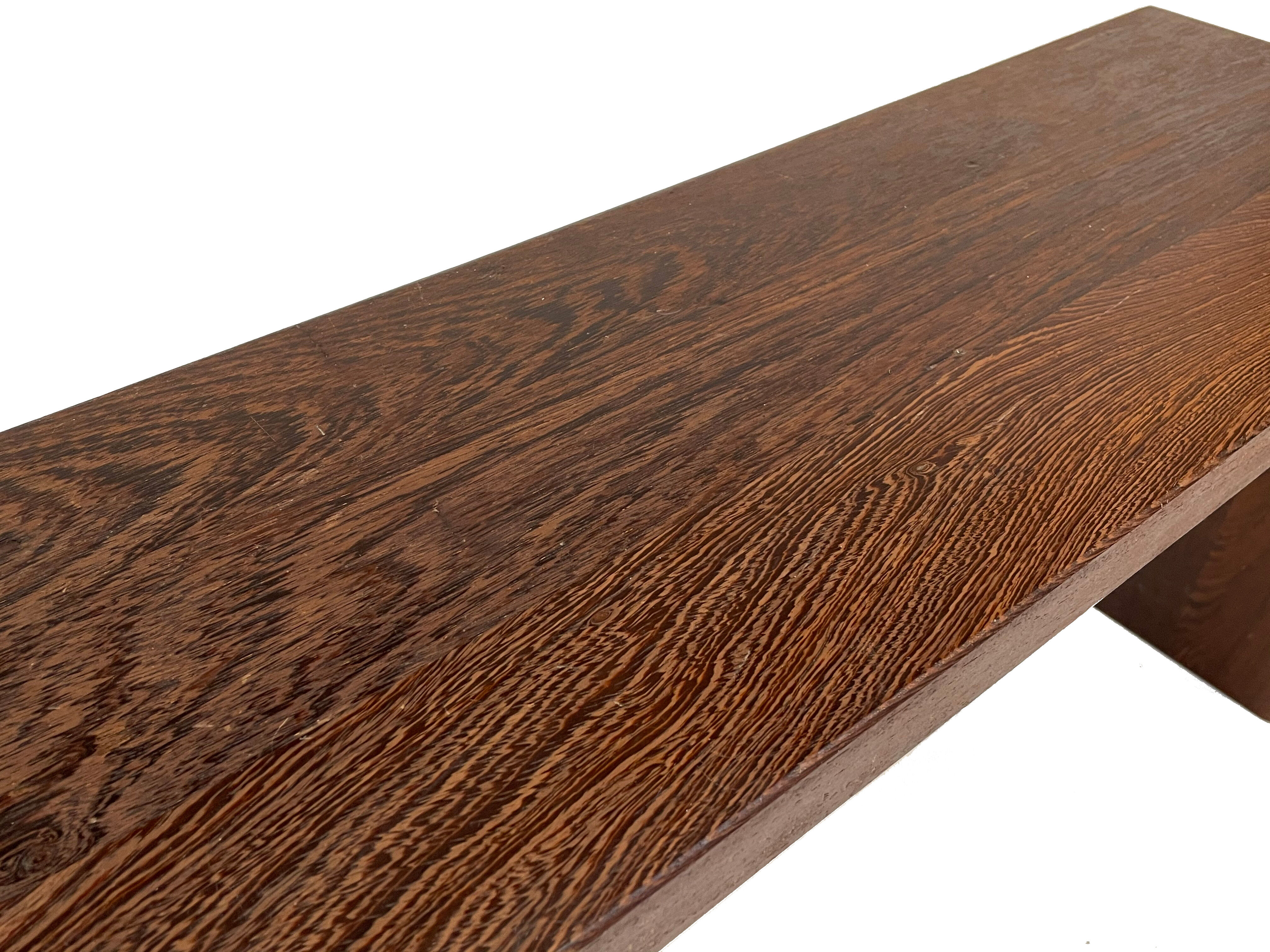 Canapé vintage design minimaliste en bois de wengé petit ...