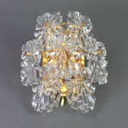 Wonderful pair of crystal wall lights by Kinkeldey, Germany, 1970s.