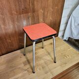 Pink formica stool 1960