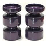 Pair of vintage parma ceramic candlesticks