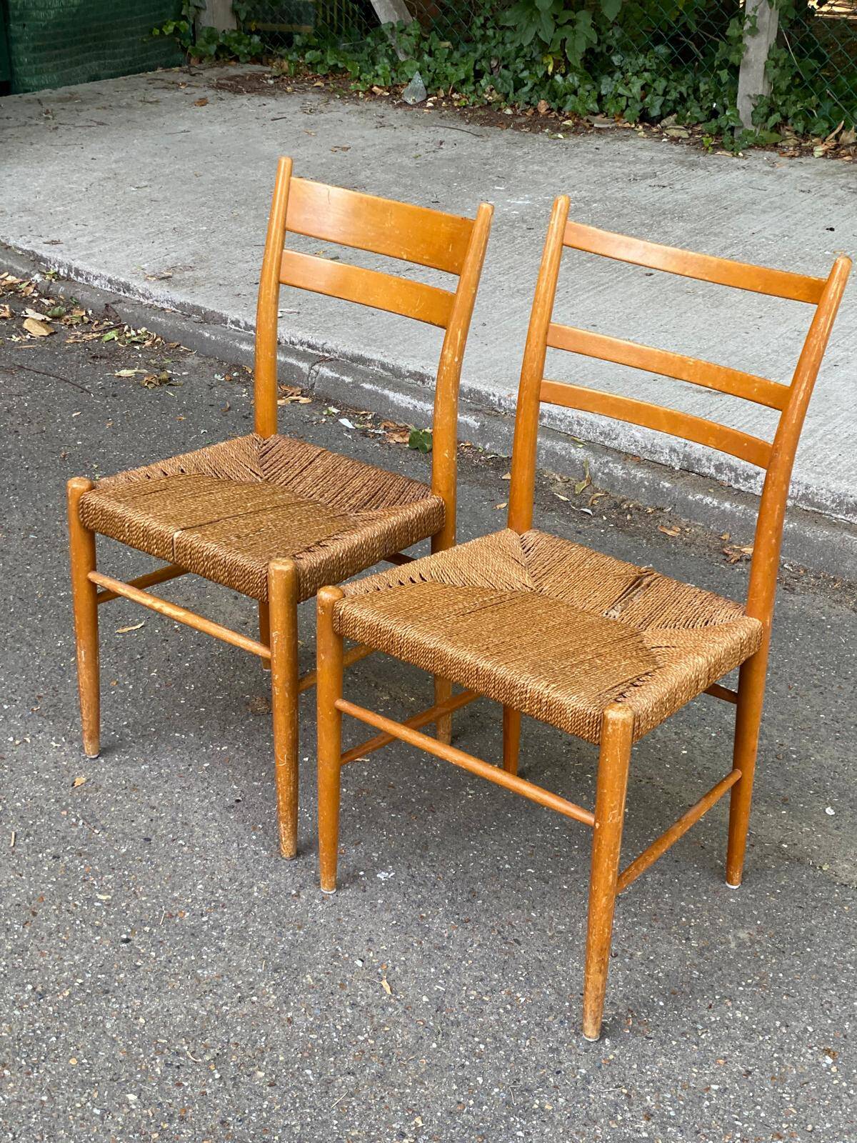 2 Gracell Scandinavian chairs by Yngve Ekstrom 1960