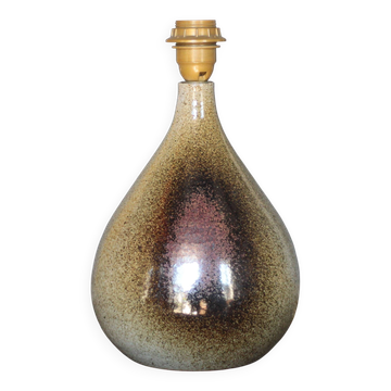 Lampe grès signée vintage, lampe de table, lampe a poser, poterie