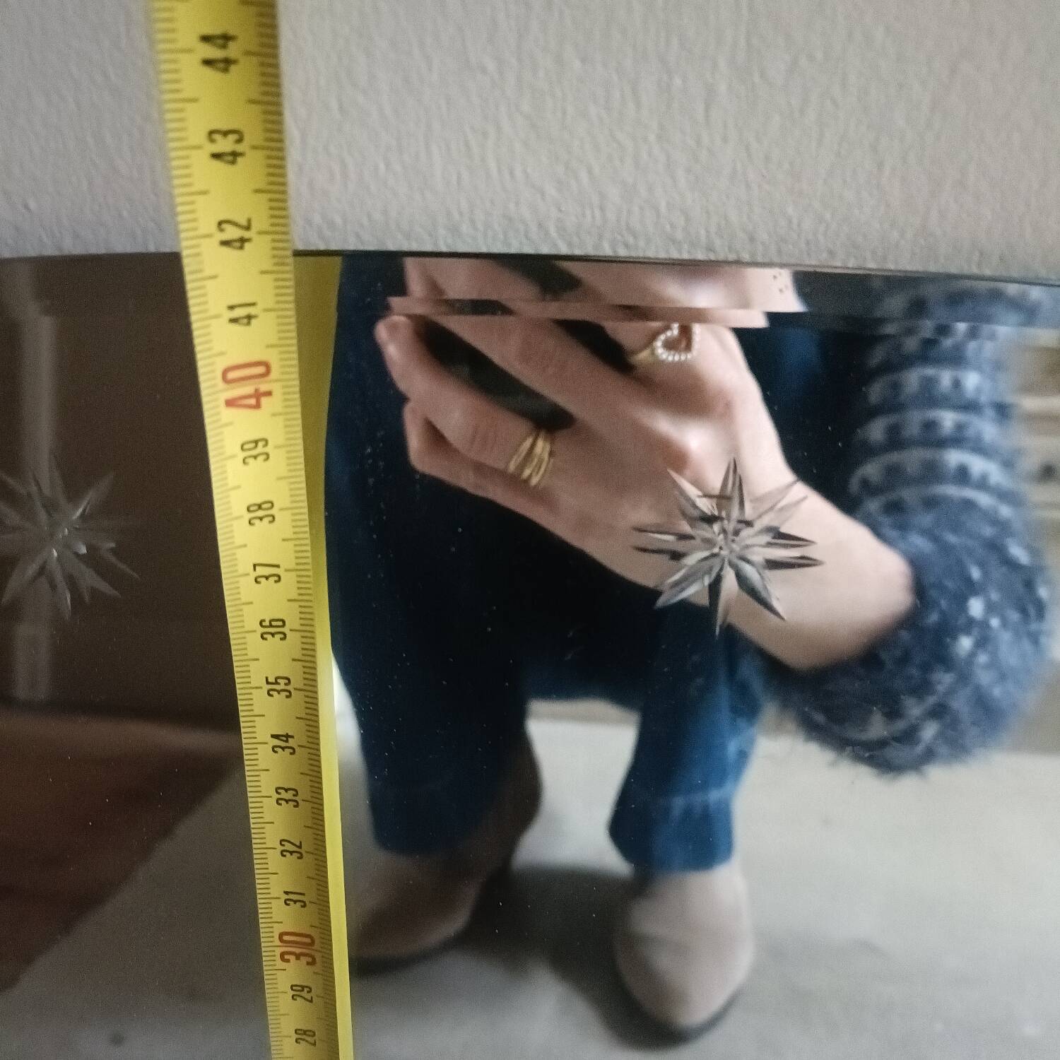 Bevelled Art Deco mirror