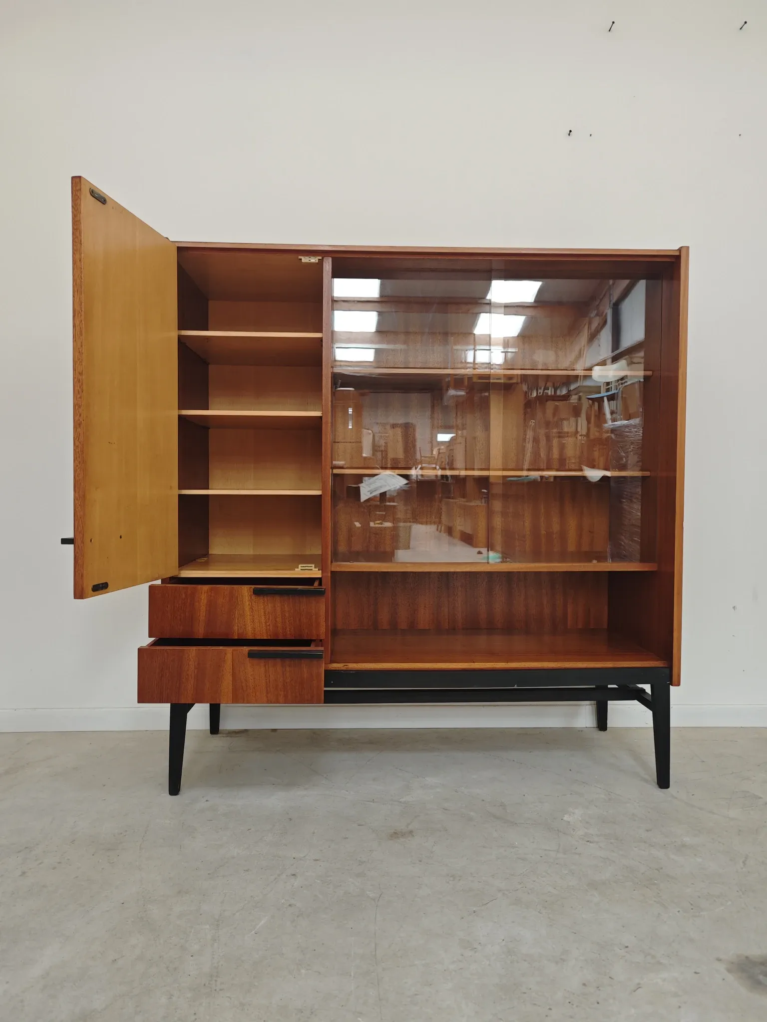 Wooden sideboard by Frantisek Mezulanik for Up Zavody 60