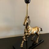 Brass horse lamp 1970