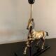 Brass horse lamp 1970
