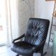 Siesta armchair Westnofa ingmar relling vintage black leather