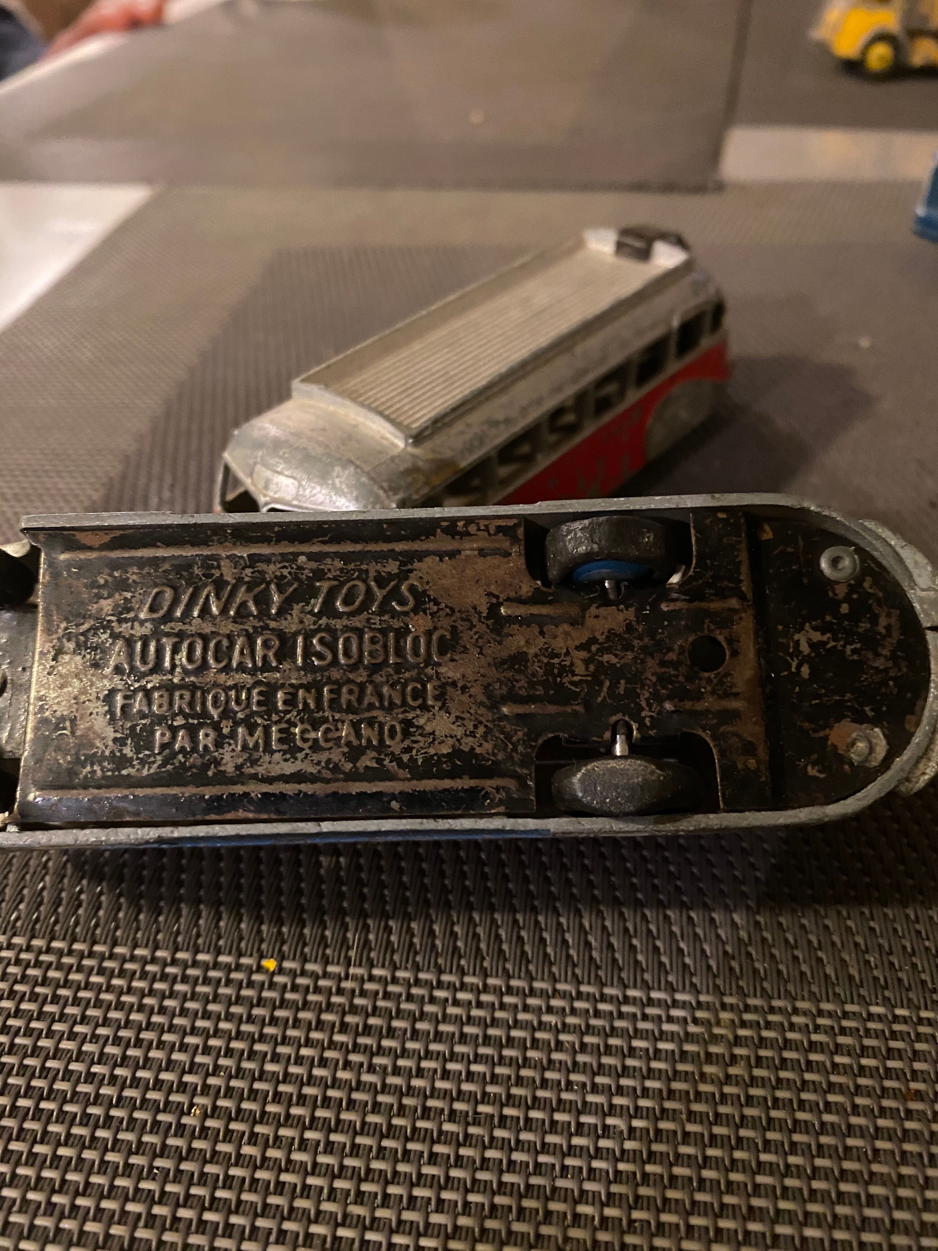 Red and blue Isobloc Cars Dinky Toys