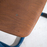 Vintage school chairs (c.1950). Set of 4 pieces.