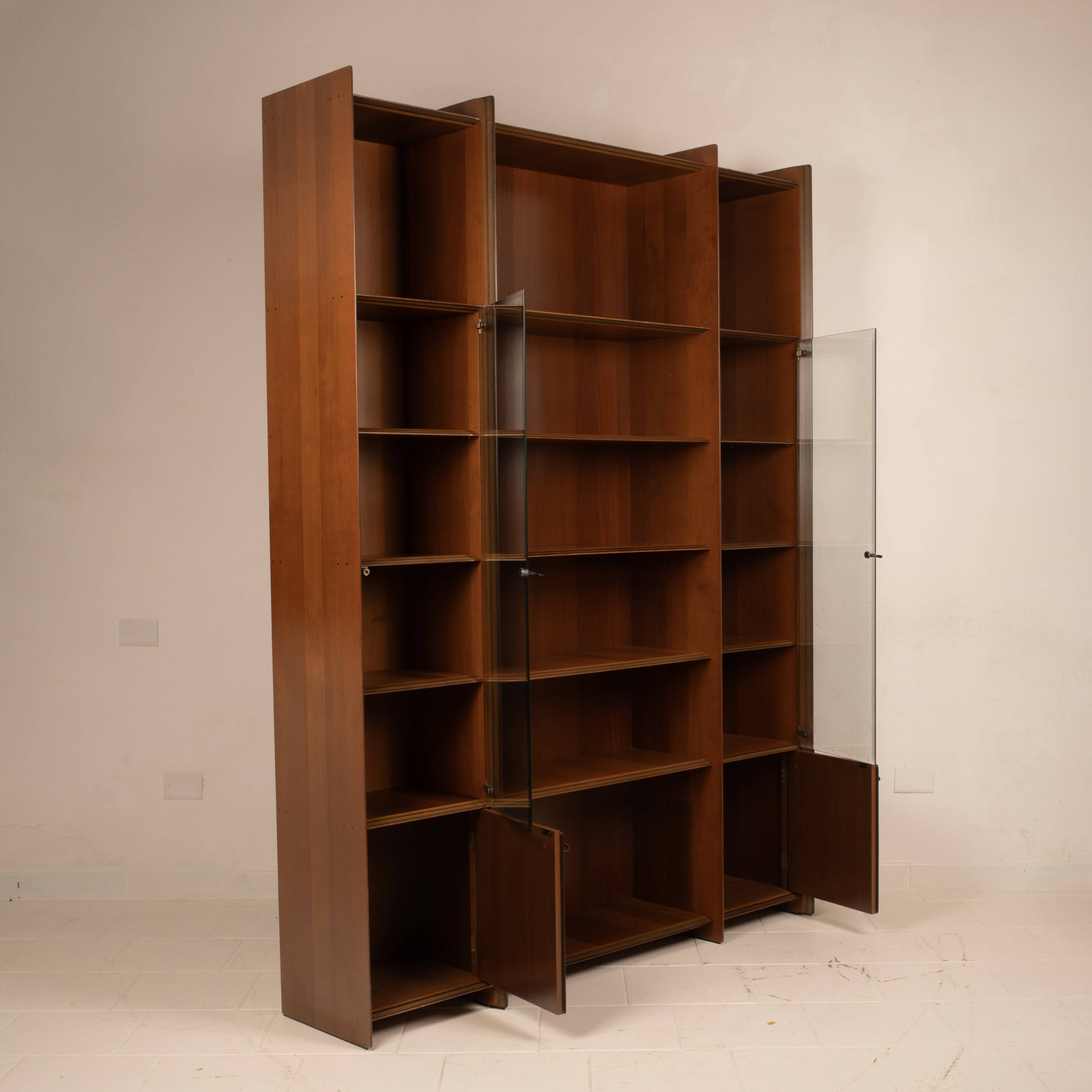 Pair of Artona Bookcases by Afra and Tobia Scarpa for Maxalto