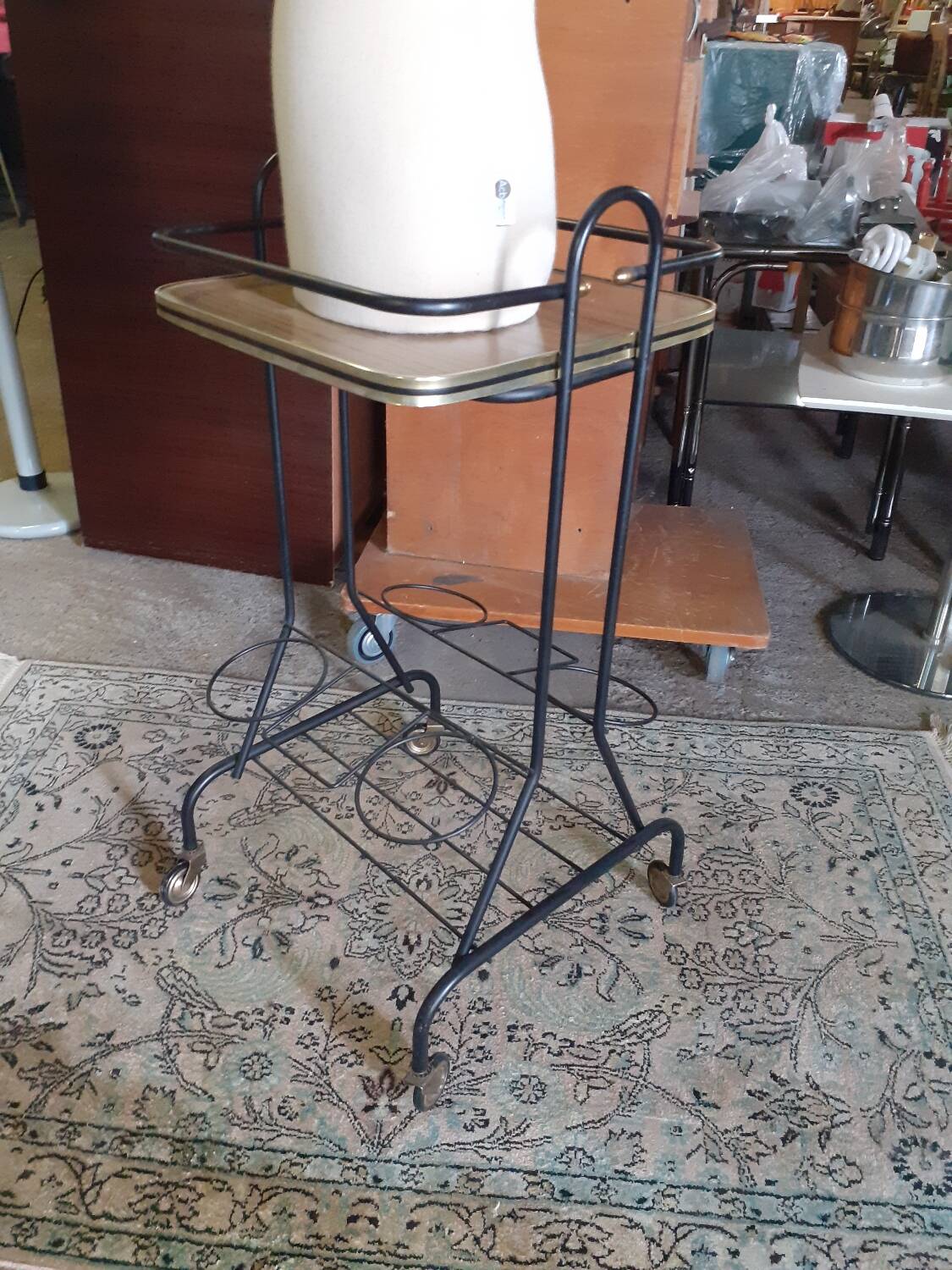 Vintage serving trolley