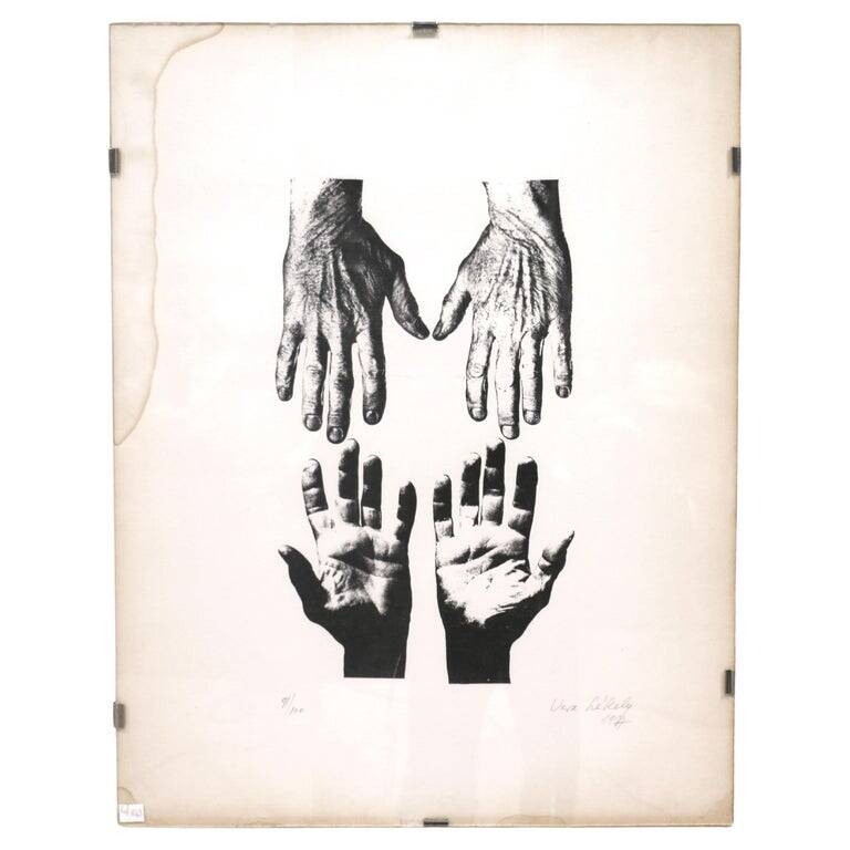 A lithograph by Véra Székély (1919-1994). France 1977.