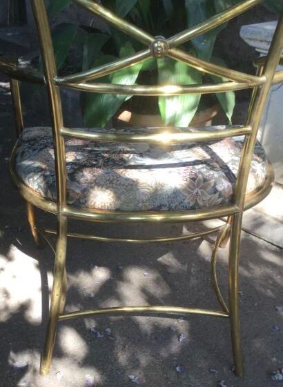 Large office chair circa 1950/60 in Brass