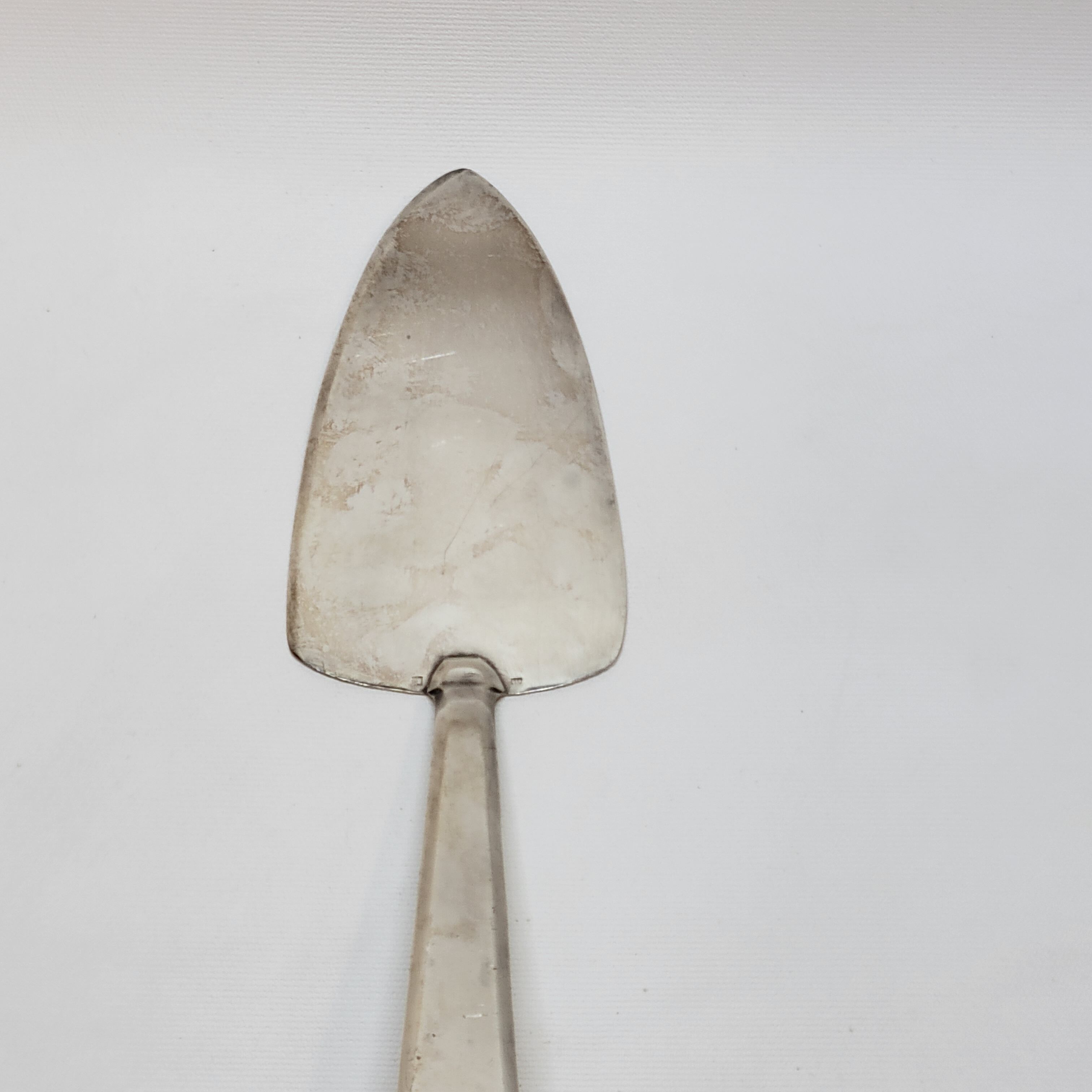 Old Silver Metal Cake Pie Server