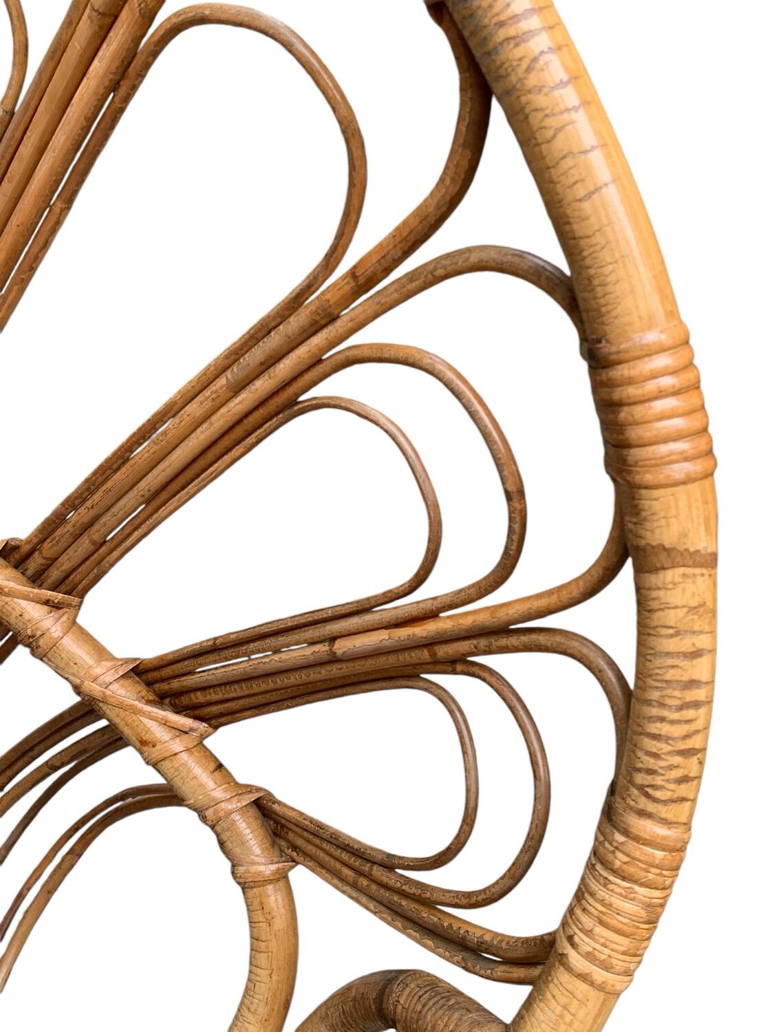 Children's rattan basket bed 1960