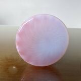 Vase, soliflore stelvia glass, italy, pink, orange and opalescent, 1960s