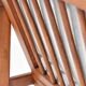 Fauteuil scandinave original des années 60, designer Z. Baczyk, couleur grise délicate, bois de teck