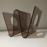 Porte-revues en plexiglass design Michel Dumas, années 1970